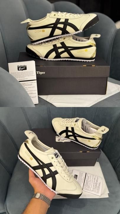 Onitsukka tiger mexico 66 cream black gold