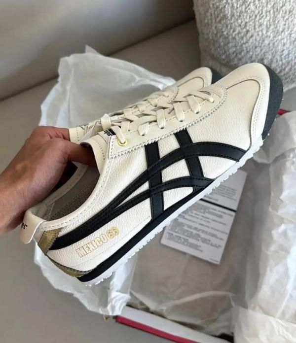 Onitsukka tiger mexico 66 cream black gold