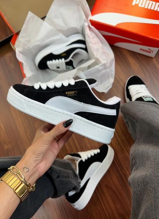 PUMMAA SUEDE XL BLACK WHITE FIX