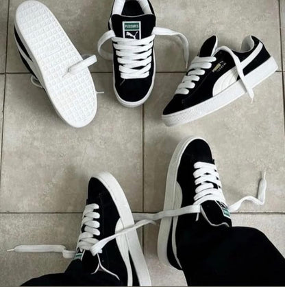 PUMMAA SUEDE XL BLACK WHITE FIX