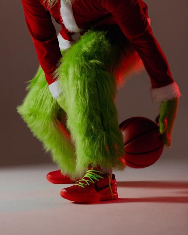 Nik Zoom Red Kobe 6 Protro Reverse Grinch