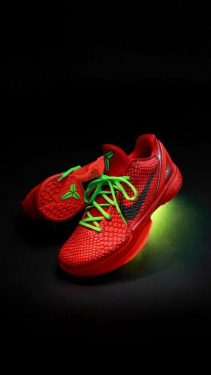 Nik Zoom Red Kobe 6 Protro Reverse Grinch