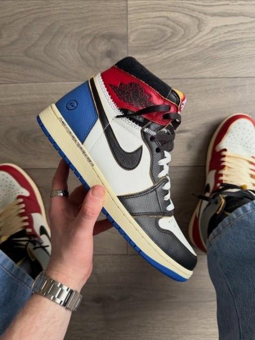 Nikke Air Jordan 1 Retro 1 High OG SP Fragment x Union LA Varsity Red Sport Royal sneakers