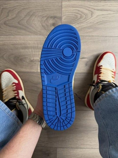 Nikke Air Jordan 1 Retro 1 High OG SP Fragment x Union LA Varsity Red Sport Royal sneakers