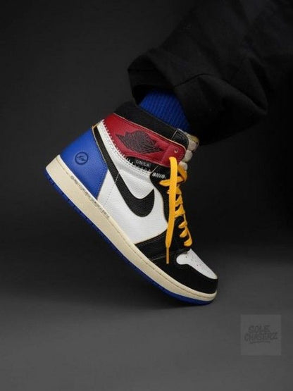 Nikke Air Jordan 1 Retro 1 High OG SP Fragment x Union LA Varsity Red Sport Royal sneakers
