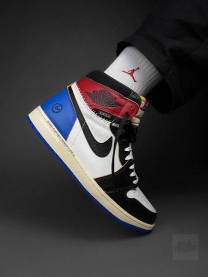 Nikke Air Jordan 1 Retro 1 High OG SP Fragment x Union LA Varsity Red Sport Royal sneakers
