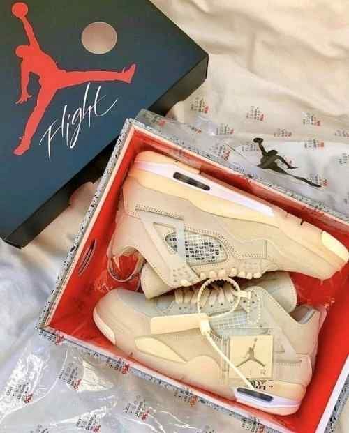 AIR JORDAN RETRO 4 SAIL OFF-WHITE SEMI UA