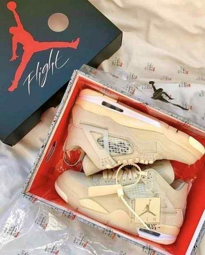 AIR JORDAN RETRO 4 SAIL OFF-WHITE SEMI UA