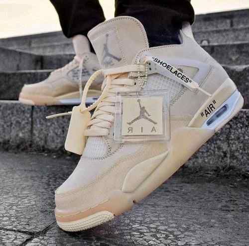 AIR JORDAN RETRO 4 SAIL OFF-WHITE SEMI UA