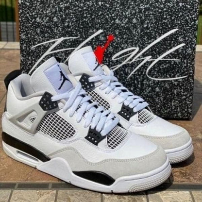 Air Jordan Retro 4 Military Black For Mens Semi UA