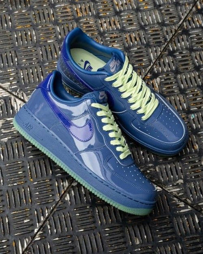 NIK AIRFORCE 1 LOW PATENT MYSTIC NAVY AND GRAPE ICE