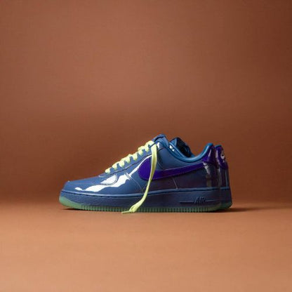 NIK AIRFORCE 1 LOW PATENT MYSTIC NAVY AND GRAPE ICE