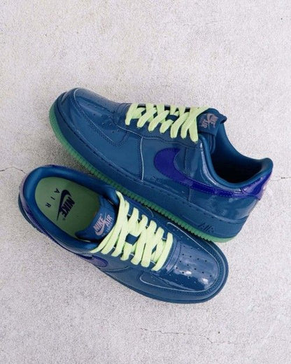 NIK AIRFORCE 1 LOW PATENT MYSTIC NAVY AND GRAPE ICE