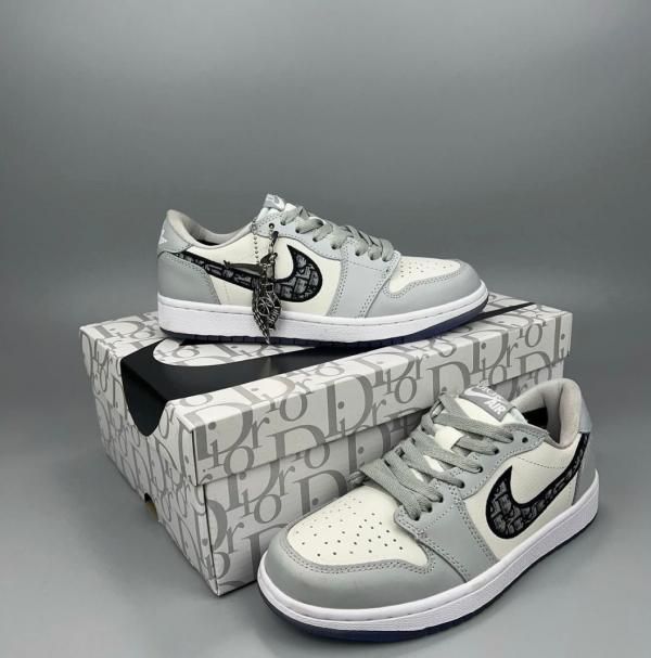 Nik air jordan retro 1 low dio r grey semi ua