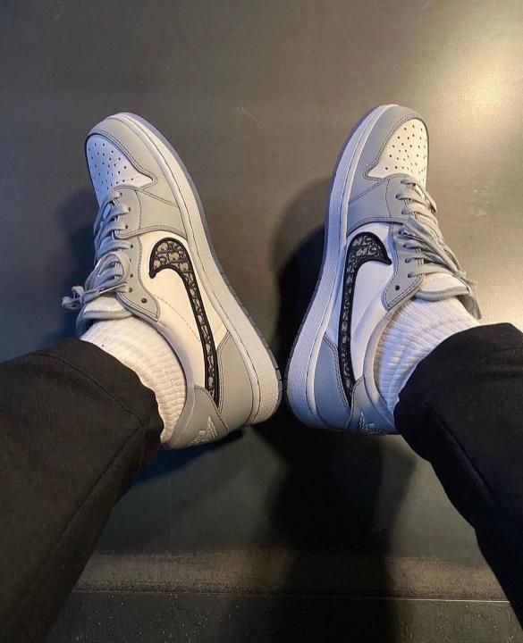 Nik air jordan retro 1 low dio r grey semi ua