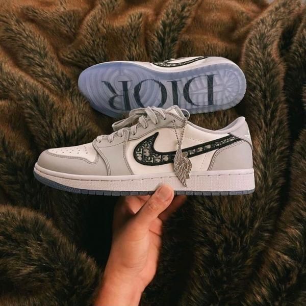 Nik air jordan retro 1 low dio r grey semi ua
