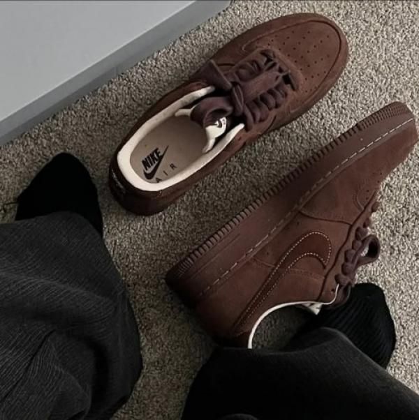 Nikkee Airforce 1 07 Cacao Wow Suede Quality