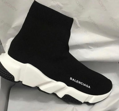 BALENCIAGA__ SPEED TRAINER Black white 477