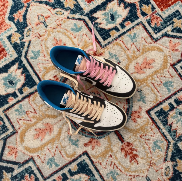 Nik air Jordan 1 Low Fragment X Travis Scott Without Plastic Packing Semi UA
