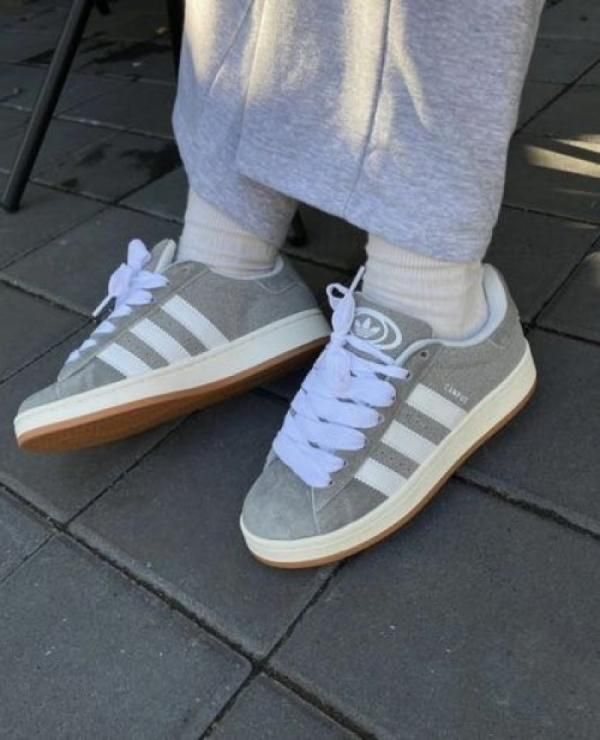 .ADIDAAS CAMPUS.GREY.FOR.MEN.SUEDE.QUALITY.