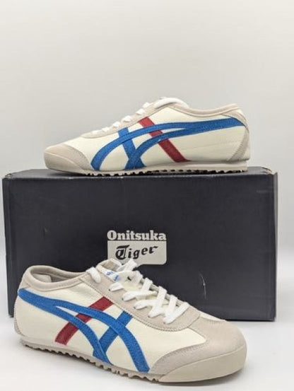 onitsukka tiger maxico 66 white blue red vin