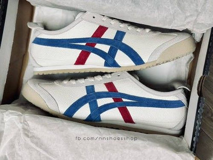 onitsukka tiger maxico 66 white blue red vin