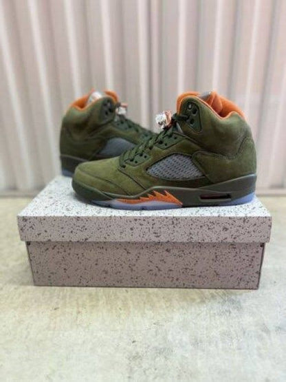 AIR JORDAN RETRO 5 OLIVE GREEN SALE