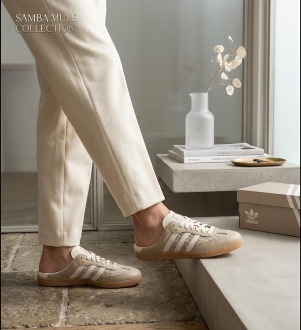 ADIDAA.S SAMBA MULE BEIGE