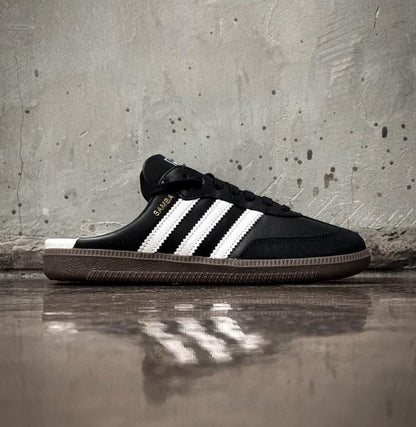 ADIDAAS SAMBA MULE BLACK WHITE