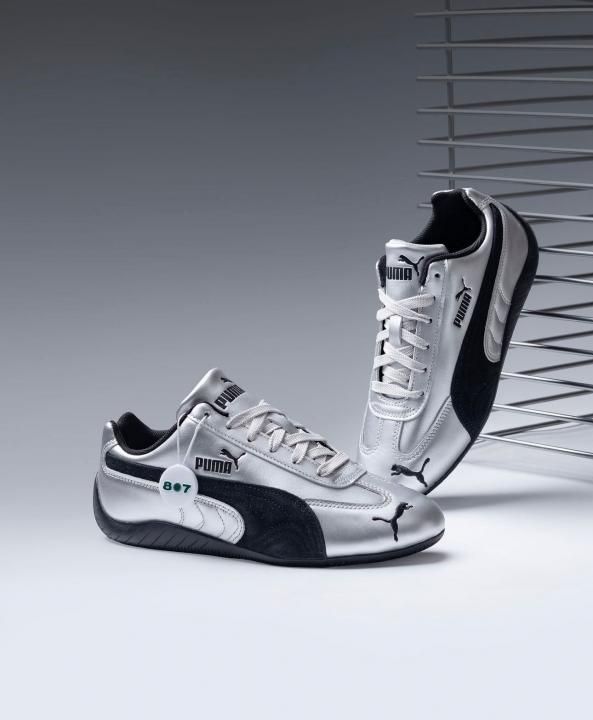 PUMMA SPEEDCAT METALLIC SILVER BLACK