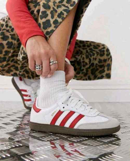 Addida s Samba OG White Red Women