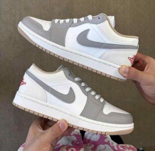 Nikee Air Jordan 1 Low Sail College Grey Rattan