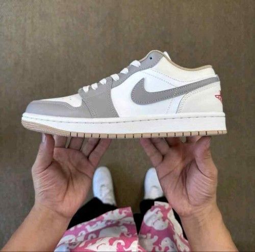 Nikee Air Jordan 1 Low Sail College Grey Rattan