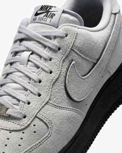 Nikee AIR FORCE SUEDE BLACK GREY FOR MEN