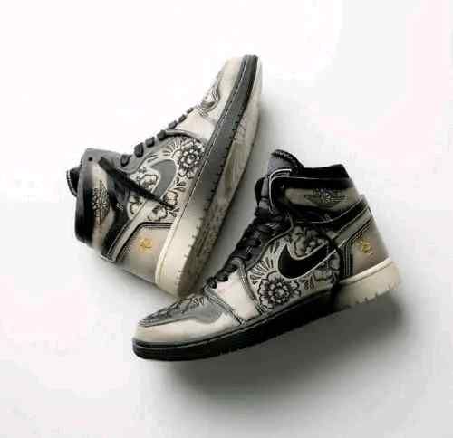 Nikkee Jordan Retro 1 High Zoom Air CMFT 2 Dia De Muertos