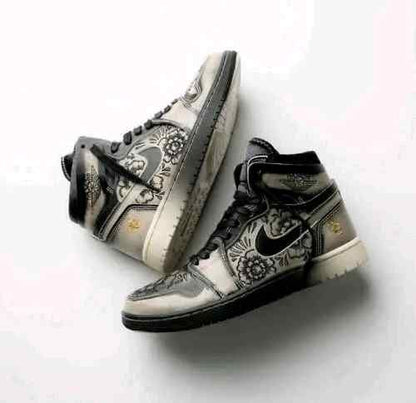 Nikkee Jordan Retro 1 High Zoom Air CMFT 2 Dia De Muertos