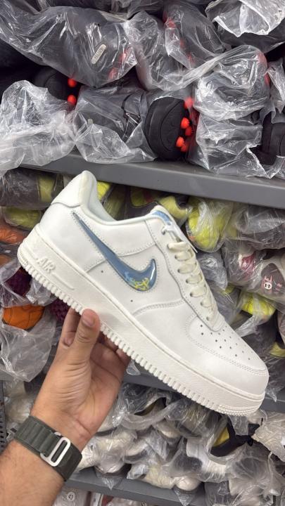 SALE NIK.E AIRFORCE 1 LOW SNEAKER UNIQUE BLUE WITH OG BOX