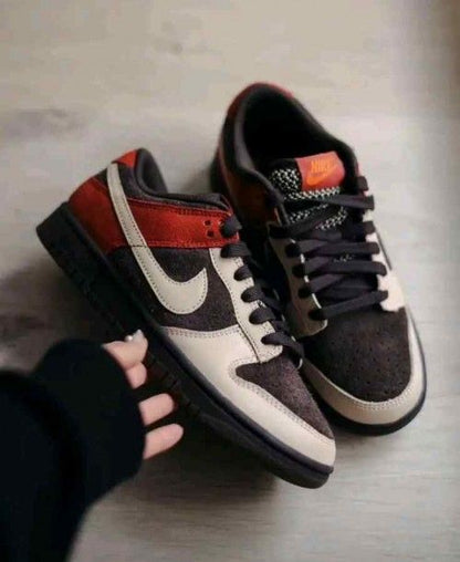 Nikkee Dunk Low Red Panda Brown Suede