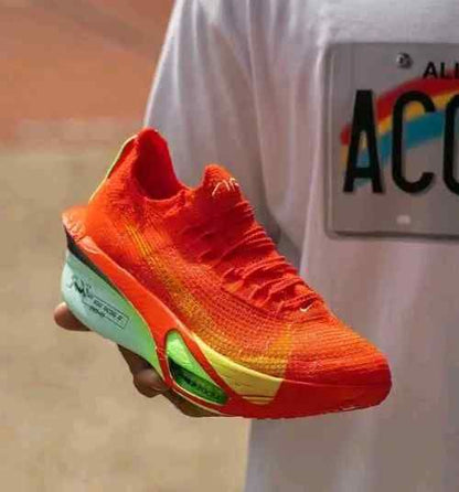 Nikkee Air Zoom AlphaFly Next Bright Crimson Lime Blast