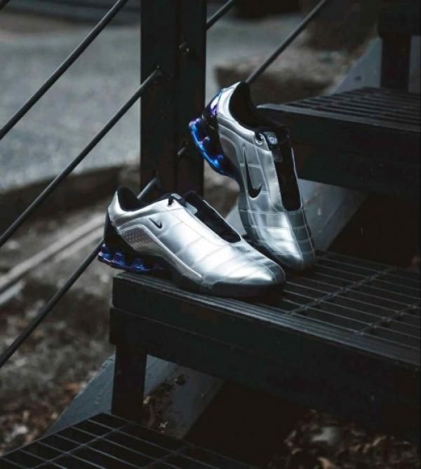 Maha Amsterdam x Nikkee Total 90 Secutor Shox Magia Metallic Silver Black Blue 6083 Fix