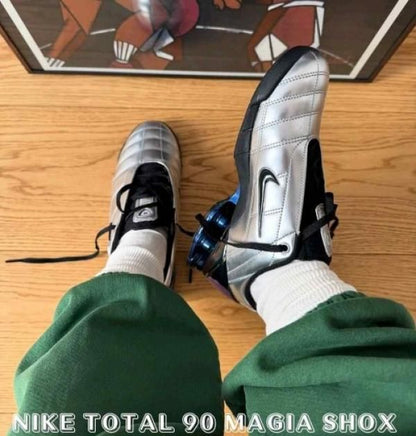Maha Amsterdam x Nikkee Total 90 Secutor Shox Magia Metallic Silver Black Blue 6083 Fix