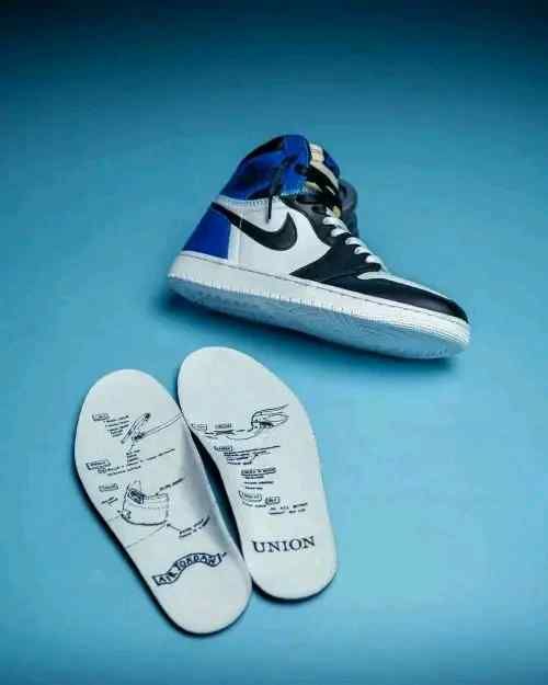 Jordan retro1 High Fragment X Union LA OG WHITE BLUE (SEMI UA)