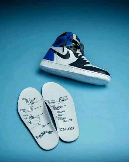 Jordan retro1 High Fragment X Union LA OG WHITE BLUE (SEMI UA)