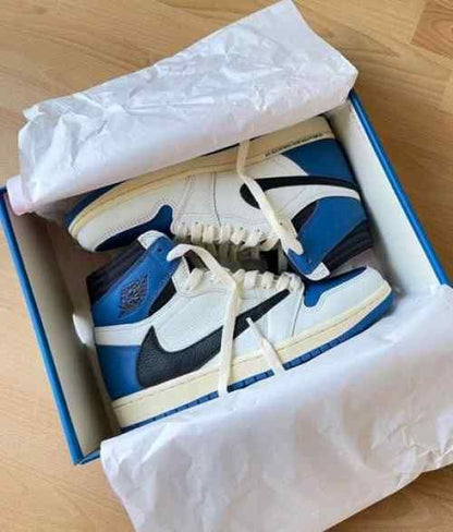 NIKEE AIR JORDAN 1 HIGH X TRAVIS SCOTT FRAGMENT SEMI UA