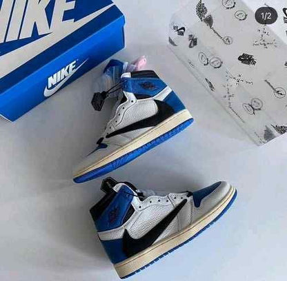 NIKEE AIR JORDAN 1 HIGH X TRAVIS SCOTT FRAGMENT SEMI UA