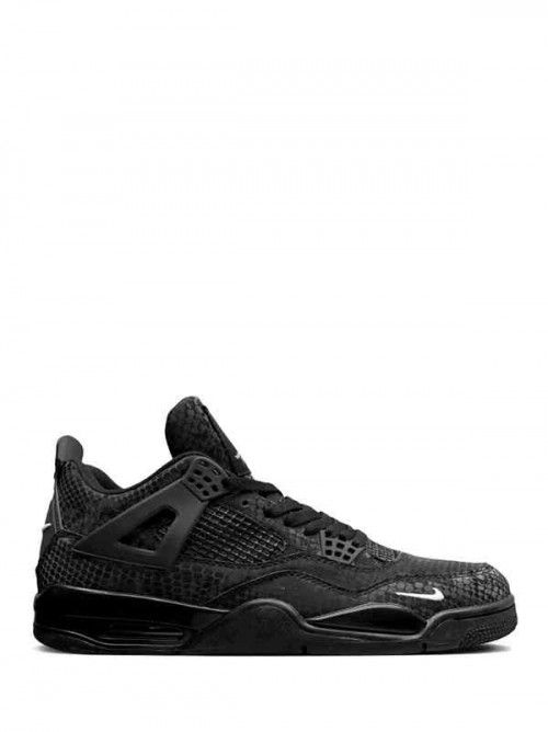 Nikee Air Jordan 4 Retro Black Snakeskin Edition