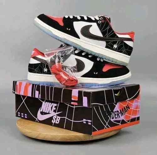 Nikkee SB Dunk Low Spiderman Miles Morales