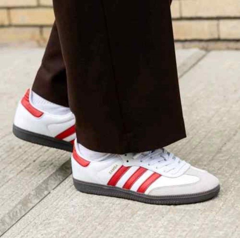 adiddass samba white red for her fix