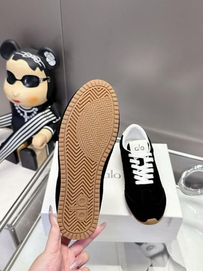 Alo Yoga Sunset Suede Sneakers Black