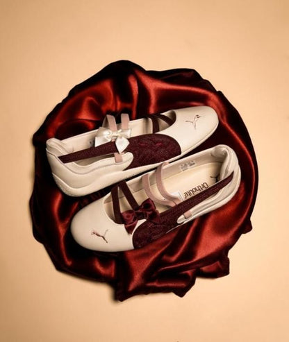 Pumma Speed Cat Ballet Lace Ivore Maroon